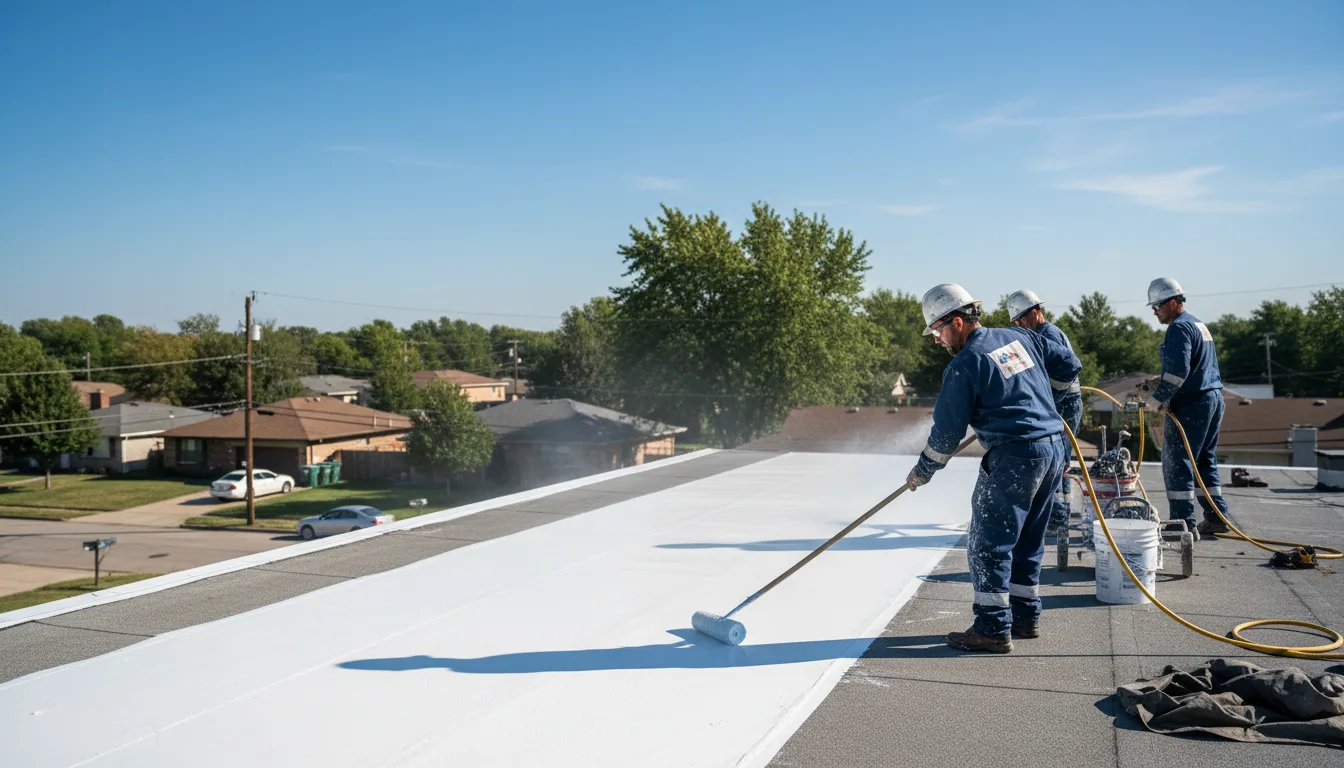 Commercial roof coating in Russell, PA near me